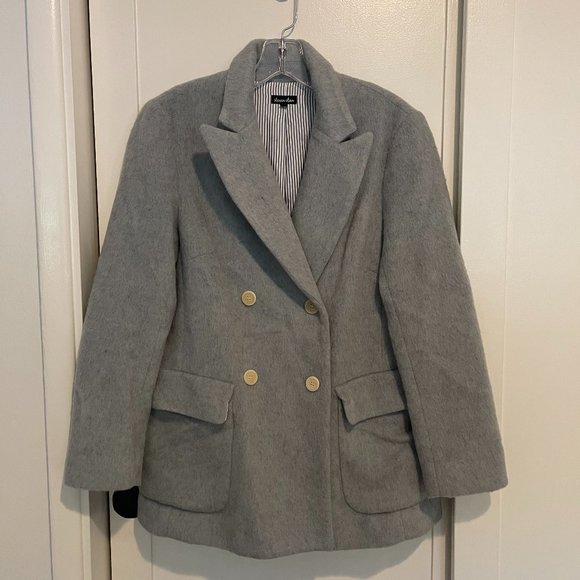 Steven Alan Delphine Coat Double Breasted Wool Felt Coat - Picture 2 of 6
